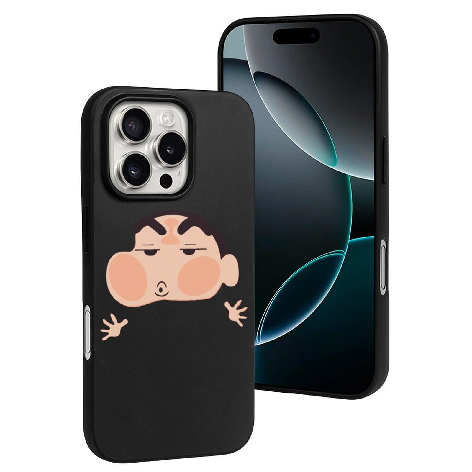 iPhone 16 Pro 512GB デザートチタニウム しんちゃん　ケース Amazon.co.jp: iphone16pro 用 ケース クレヨンしんちゃん